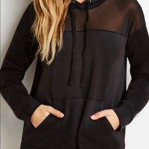 Black mesh hoodie!